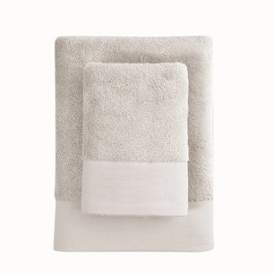 Набор полотенец для ванной 2 пр. Soft Cotton AXEL хлопковая махра бежевый