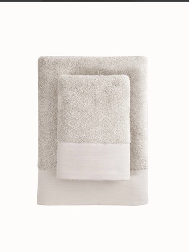 Набор полотенец для ванной 2 пр. Soft Cotton AXEL хлопковая махра бежевый, фото, фотография