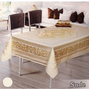 Скатерть прямоугольная Efor SUDE жаккард капучино 160х220