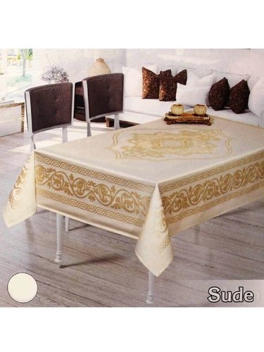Скатерть прямоугольная Efor SUDE жаккард капучино 160х220, фото, фотография