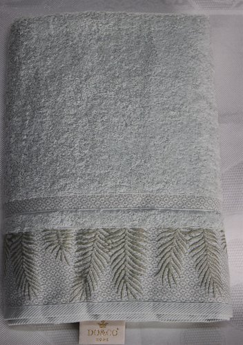 Полотенце для ванной DO&CO CALI хлопковая махра светло-зеленый 70х140, фото, фотография