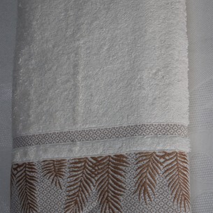 Полотенце для ванной DO&CO CALI хлопковая махра кремовый 70х140