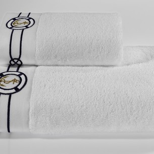 Набор полотенец для ванной 2 пр. Soft Cotton MARINE хлопковая махра белый