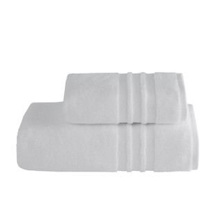 Набор полотенец для ванной 2 пр. Soft Cotton PRESTIGE хлопковая махра белый