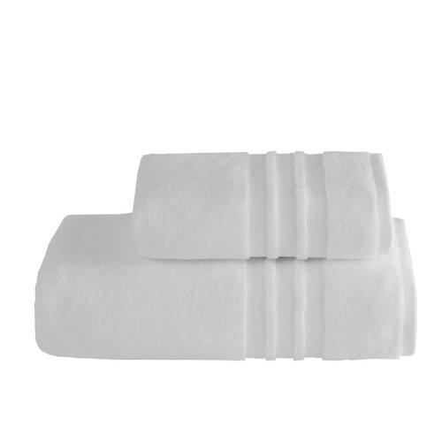 Набор полотенец для ванной 2 пр. Soft Cotton PRESTIGE хлопковая махра белый, фото, фотография