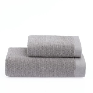 Набор полотенец для ванной 2 пр. Soft Cotton LORD хлопковая махра серый