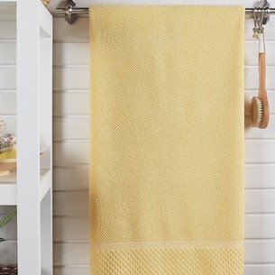 Полотенце для ванной DO&CO SEVAKIN хлопковая махра жёлтый 50х90