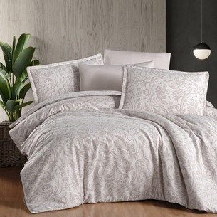 Постельное белье DO&CO ELLAN хлопковый сатин делюкс бежевый евро