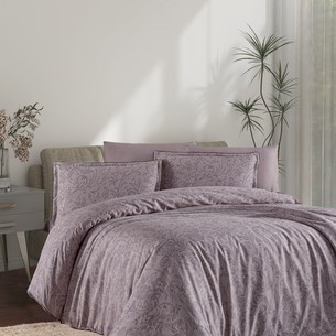 Постельное белье DO&CO ELLAN хлопковый сатин делюкс лаванда евро