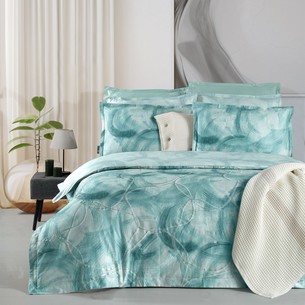 Постельное белье Sarev DEBRINA хлопковый сатин делюкс mint евро