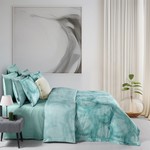 Постельное белье Sarev DEBRINA хлопковый сатин делюкс mint евро, фото, фотография