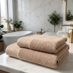 Полотенце для ванной Sofi De Marko CANDY хлопковая махра бежевый 50х90