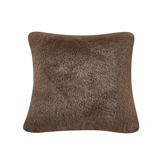 Декоративная подушка Sofi De Marko ФИЛИЦИЯ искусственный мех кофейный 45х45