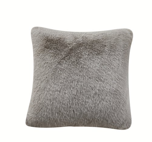 Декоративная подушка Sofi De Marko ФИЛИЦИЯ искусственный мех серый 45х45, фото, фотография