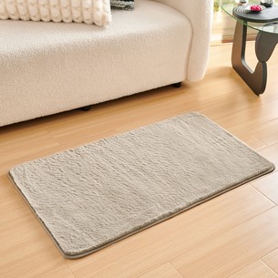 Набор ковриков для ванной Sofi De Marko PELLICIA искусственный мех бежевый 50х70, 60х100