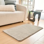 Набор ковриков для ванной Sofi De Marko PELLICIA искусственный мех бежевый 50х70, 60х100, фото, фотография