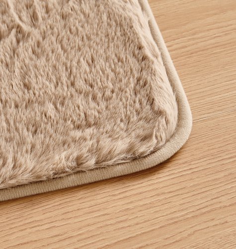 Набор ковриков для ванной Sofi De Marko PELLICIA искусственный мех капучино 50х70, 60х100, фото, фотография