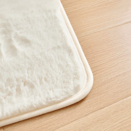 Набор ковриков для ванной Sofi De Marko PELLICIA искусственный мех кремовый 50х70, 60х100, фото, фотография