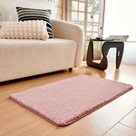 Набор ковриков для ванной Sofi De Marko PELLICIA искусственный мех пепельная роза 50х70, 60х100, фото, фотография