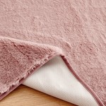 Набор ковриков для ванной Sofi De Marko PELLICIA искусственный мех пепельная роза 50х70, 60х100, фото, фотография