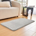 Набор ковриков для ванной Sofi De Marko PELLICIA искусственный мех серый 50х70, 60х100, фото, фотография