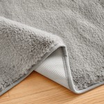 Набор ковриков для ванной Sofi De Marko PELLICIA искусственный мех серый 50х70, 60х100, фото, фотография
