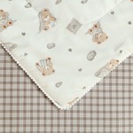 Детское постельное белье без пододеяльника с одеялом Sofi De Marko МИШУТКИ хлопковый сатин 1,5 спальный, фото, фотография