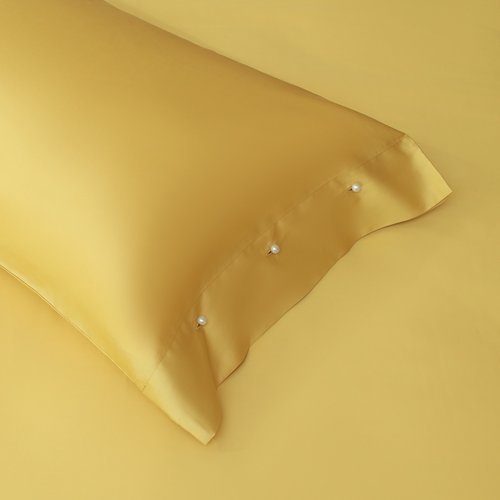 Постельное белье без пододеяльника с одеялом Sofi De Marko PREMIUM MAKO хлопковый сатин горчичный евро, фото, фотография