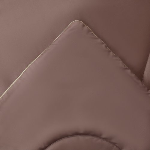 Постельное белье без пододеяльника с одеялом Sofi De Marko PREMIUM MAKO хлопковый сатин капучино евро, фото, фотография