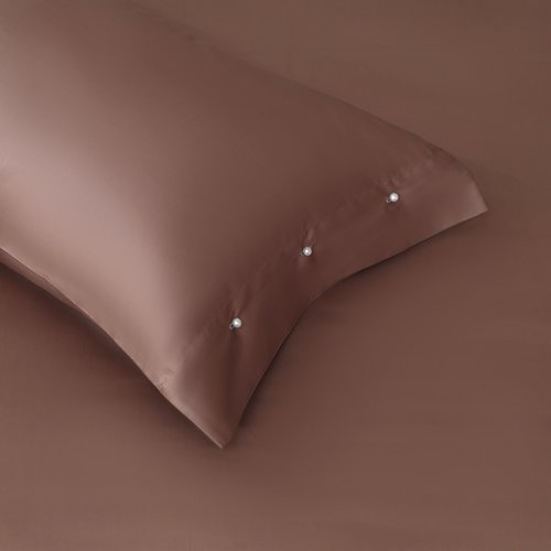 Постельное белье без пододеяльника с одеялом Sofi De Marko PREMIUM MAKO хлопковый сатин капучино евро, фото, фотография