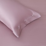 Постельное белье без пододеяльника с одеялом Sofi De Marko PREMIUM MAKO хлопковый сатин лиловый евро, фото, фотография