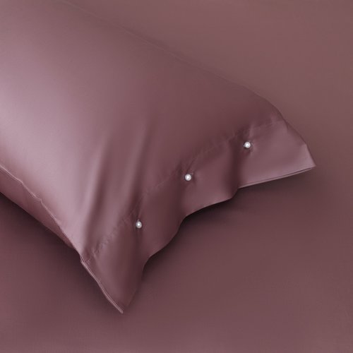 Постельное белье без пододеяльника с одеялом Sofi De Marko PREMIUM MAKO хлопковый сатин пурпурно-дымчатый евро, фото, фотография