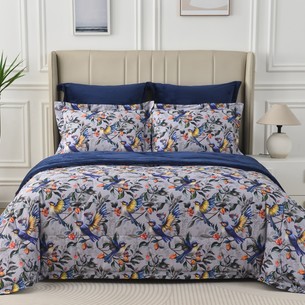 Постельное белье без пододеяльника с одеялом Sofi De Marko РЕНАТО хлопковый сатин V1 1,5 спальный