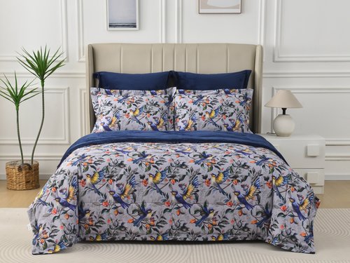 Постельное белье без пододеяльника с одеялом Sofi De Marko РЕНАТО хлопковый сатин V1 евро, фото, фотография