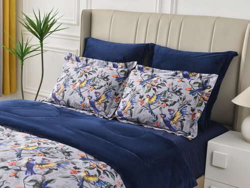 Постельное белье без пододеяльника с одеялом Sofi De Marko РЕНАТО хлопковый сатин V1 евро, фото, фотография