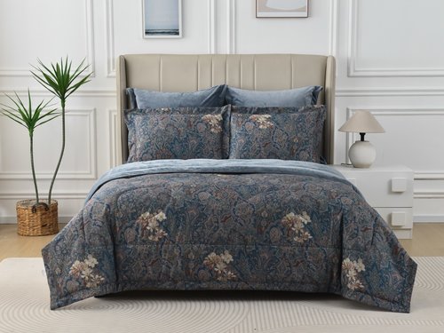 Постельное белье без пододеяльника с одеялом Sofi De Marko РЕНАТО хлопковый сатин V9 1,5 спальный, фото, фотография