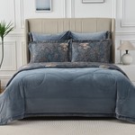 Постельное белье без пододеяльника с одеялом Sofi De Marko РЕНАТО хлопковый сатин V9 1,5 спальный, фото, фотография