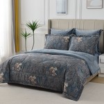 Постельное белье без пододеяльника с одеялом Sofi De Marko РЕНАТО хлопковый сатин V9 1,5 спальный, фото, фотография