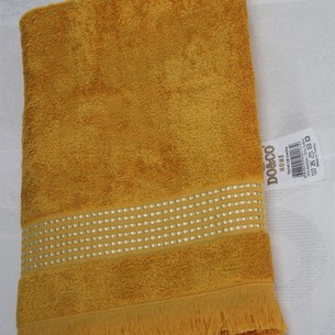 Полотенце для ванной DO&CO HANNA хлопковая махра персиковый 50х90