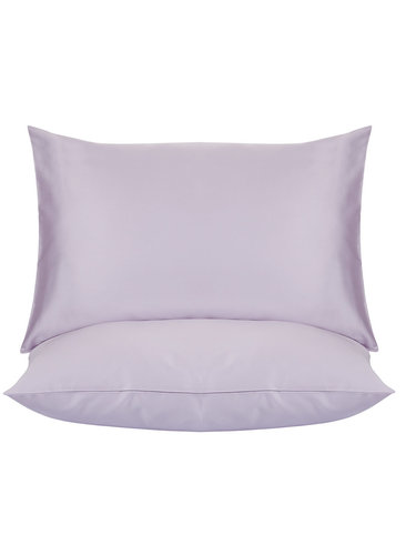 Набор наволочек 2 шт. Tivolyo Home ПВХ хлопковый сатин делюкс лиловый 50х70, фото, фотография