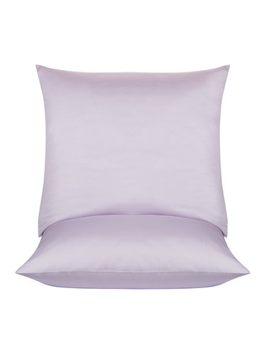 Набор наволочек 2 шт. Tivolyo Home ПВХ хлопковый сатин делюкс лиловый 50х70, фото, фотография