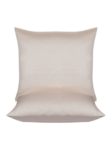 Набор наволочек 2 шт. Tivolyo Home ПВХ хлопковый сатин делюкс экрю 50х70, фото, фотография