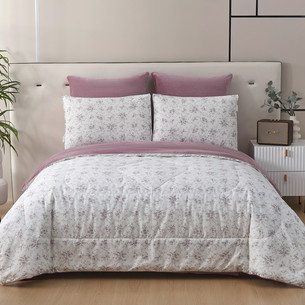 Постельное белье без пододеяльника с одеялом Sofi De Marko РОБЕРТО хлопковый сатин V34 евро