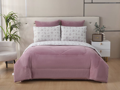 Постельное белье без пододеяльника с одеялом Sofi De Marko РОБЕРТО хлопковый сатин V34 евро, фото, фотография