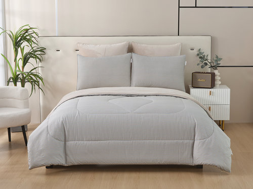 Постельное белье без пододеяльника с одеялом Sofi De Marko РОБЕРТО хлопковый сатин V35 евро, фото, фотография