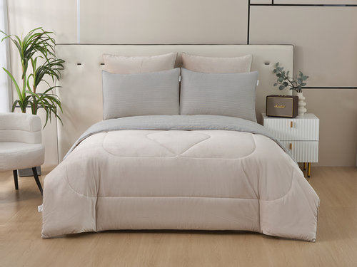 Постельное белье без пододеяльника с одеялом Sofi De Marko РОБЕРТО хлопковый сатин V35 евро, фото, фотография