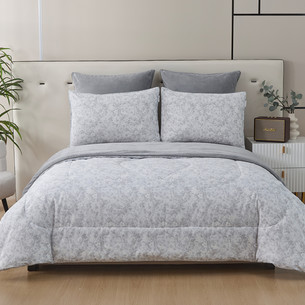 Постельное белье без пододеяльника с одеялом Sofi De Marko РОБЕРТО хлопковый сатин V36 евро