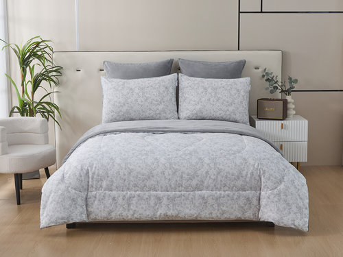 Постельное белье без пододеяльника с одеялом Sofi De Marko РОБЕРТО хлопковый сатин V36 евро, фото, фотография