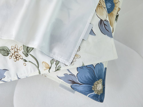 Постельное белье без пододеяльника с одеялом Sofi De Marko РОБЕРТО хлопковый сатин V38 евро, фото, фотография