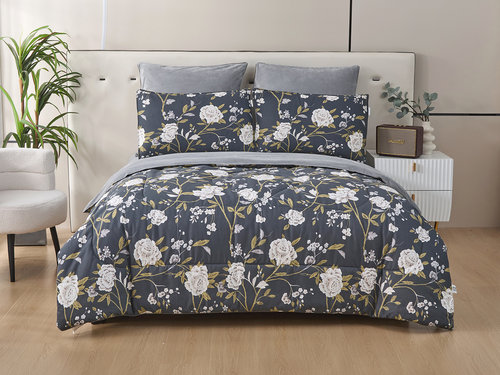 Постельное белье без пододеяльника с одеялом Sofi De Marko РОБЕРТО хлопковый сатин V39 евро, фото, фотография